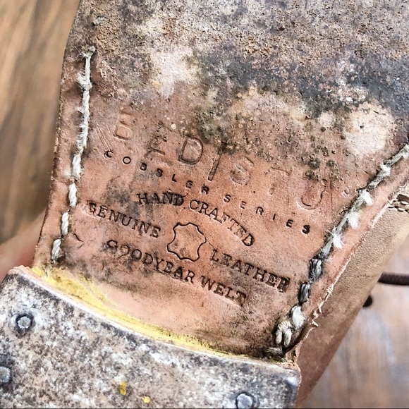 Bed Stu • Fury saddle oxfords tan taupe leather lace up shoes beige - Picture 13 of 14